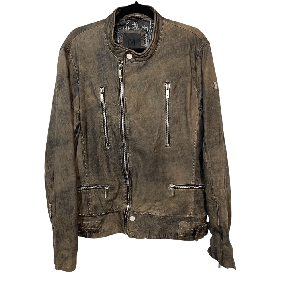 Mauritius Men’s Leather Moto Jacket